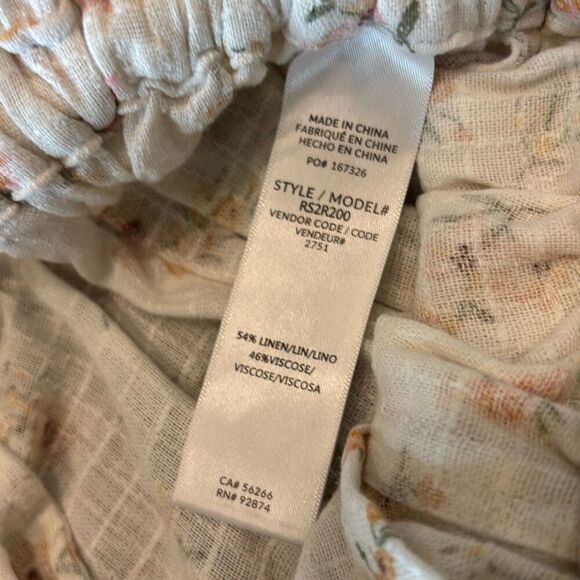 Mary Lawless Lee x Splendid spring floral romper short jumper Sz M - Picture 14 of 14